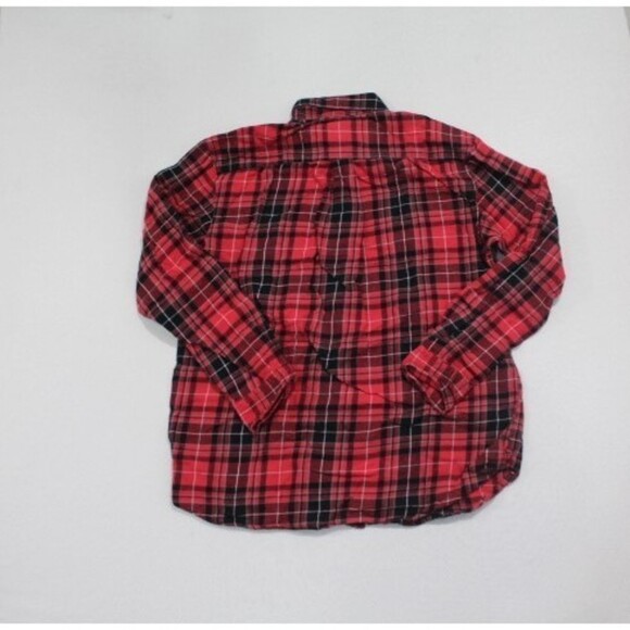 St John Bay Men Red Casual Plaid Collar Classic Fit Size Large - Picture 2 of 6